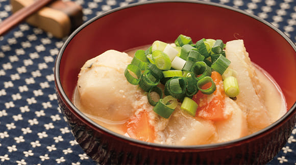 鮭と根菜のかす汁